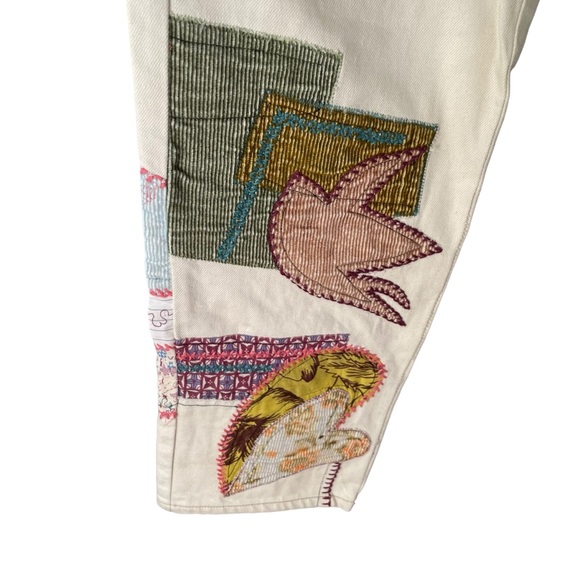 Free People Sunnies Patched Boyfriend Jeans Size 27 - Picture 8 of 10